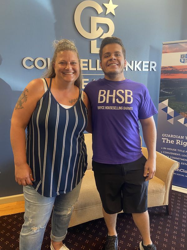 Bryce Barnes with happy client at Coldwell Banker Realty Chambersburg PA
